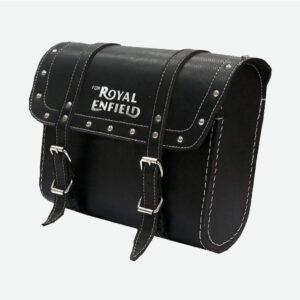 SIDE BAG LEATHER FOR ROYAL ENFIELD WITH FITTING